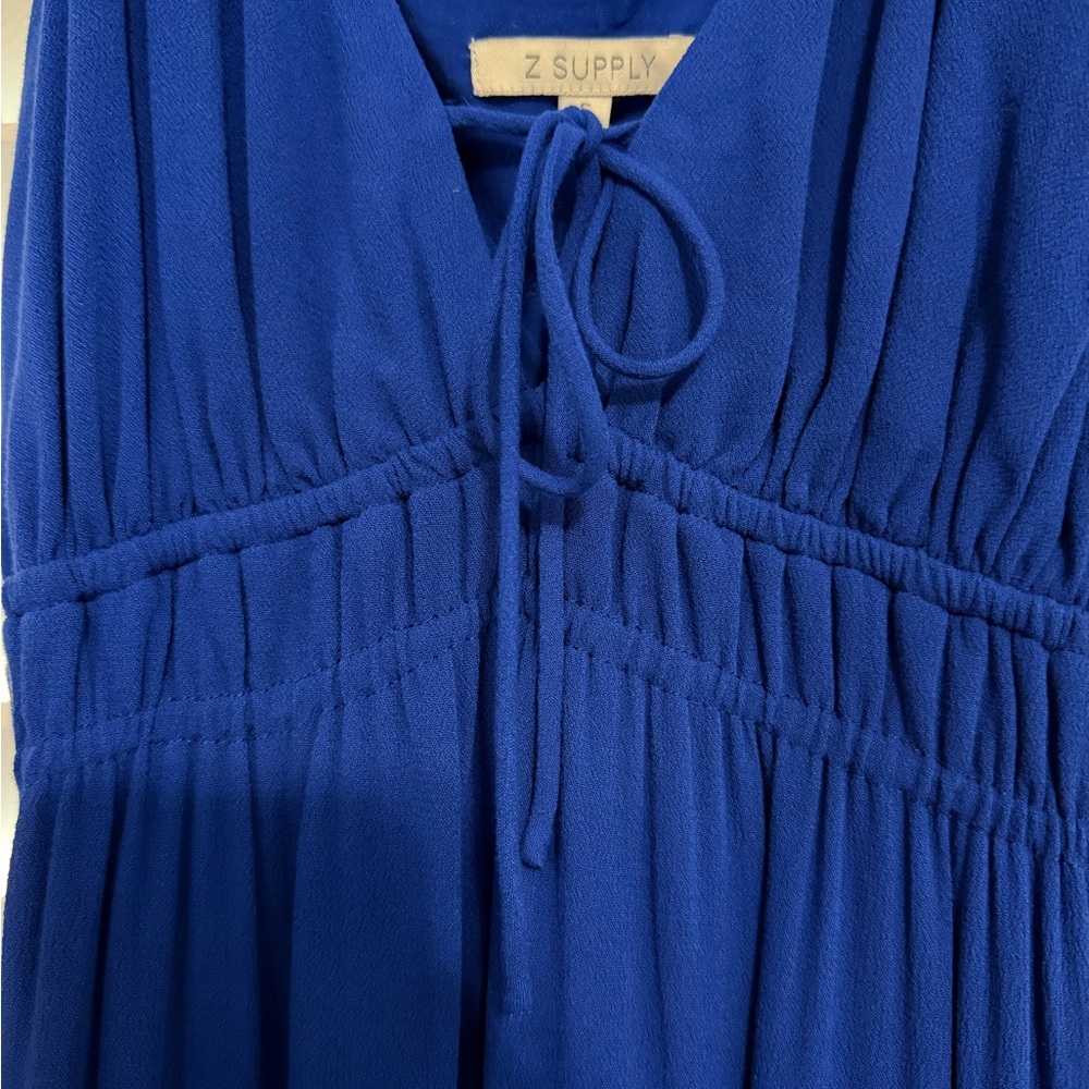 Z Supply Royal Blue Pleated Dress